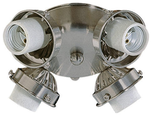 Quorum International 2401 4 Light Ceiling Fan Light Kit - Satin Nickel