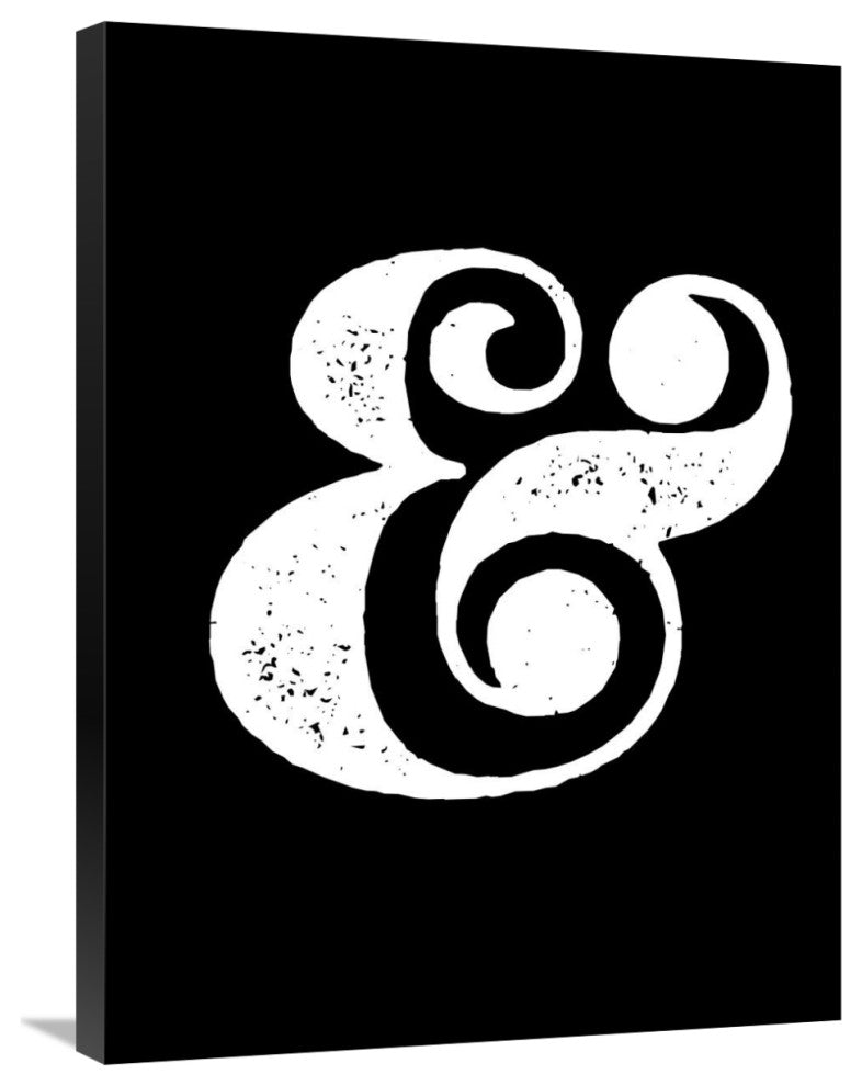 "Ampersand Poster Black" Fine Art Print
