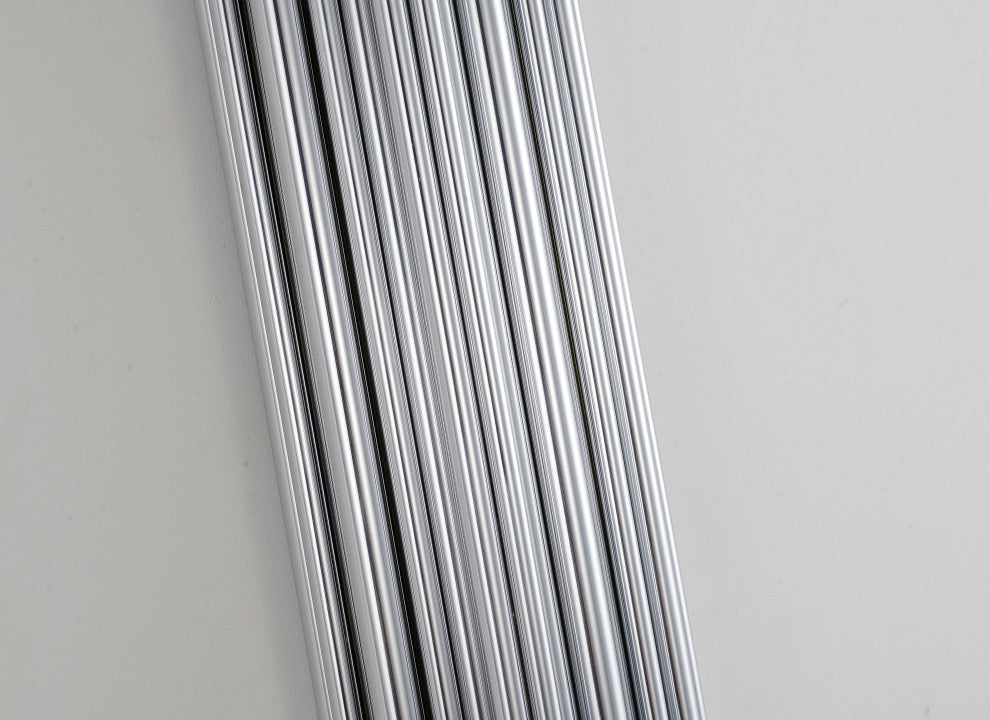 Shiny Nickel Stainless Steel Rod Wall Sconce