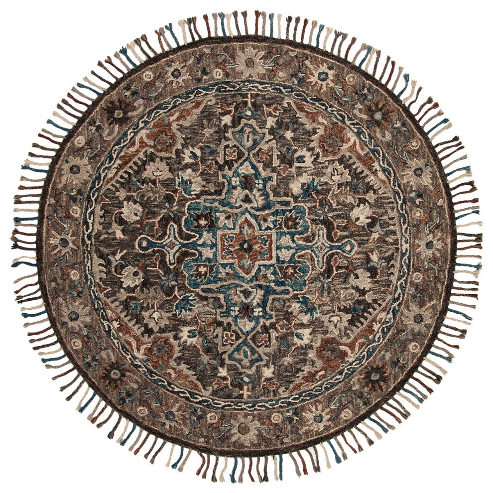 Safavieh Aspen Apn112A Rug, Charcoal/Light Brown, 8'0"x10'0"