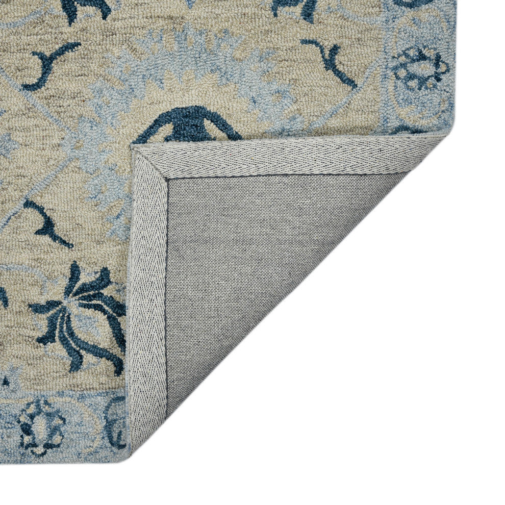 Romania Newburg Area Rug, Light Blue, 5' x 8', Floral