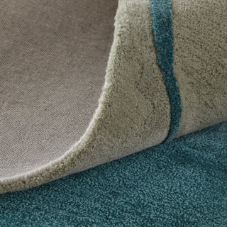 Ramiro R8885 Transitional/Industrial/Casual Rug, Blue/Green, 8'x10'