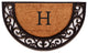 Plantation Arch Monogram Doormat 18"x30", Letter H
