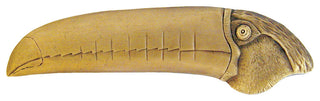 Toucan Pull Antique Brass Left Side, Antique Brass, Right