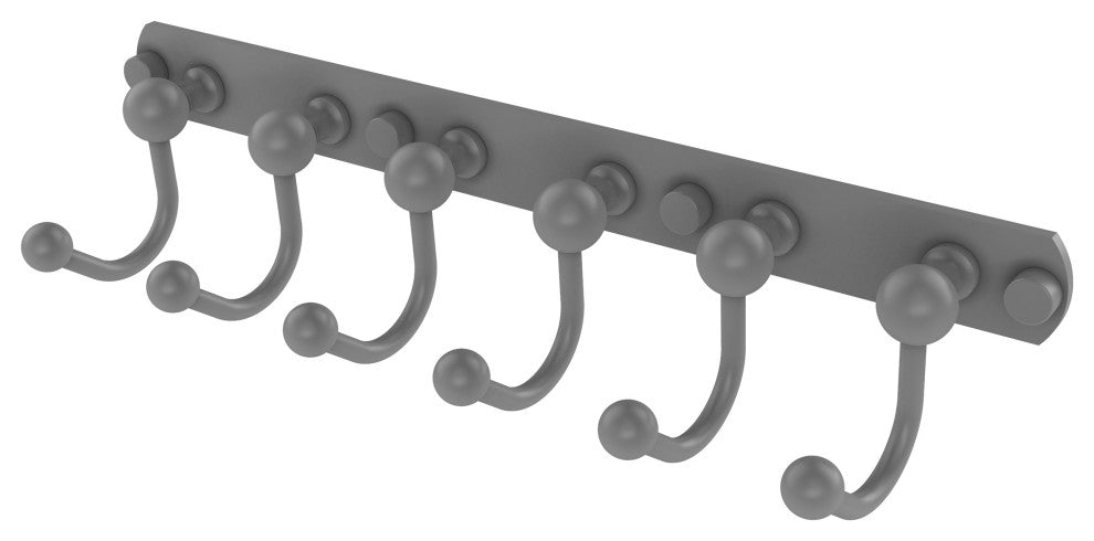 Prestige Skyline 6 Position Tie and Belt Rack, Matte Gray