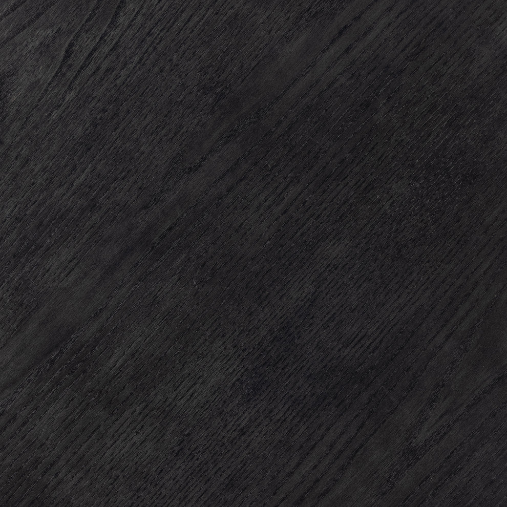Merla Wood End Table, Tall, Black Wash Ash