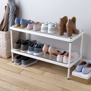 MeshWorks Shoe Shelf, White