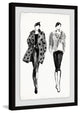 "Fur Duo" Framed Painting Print, 20"x30"