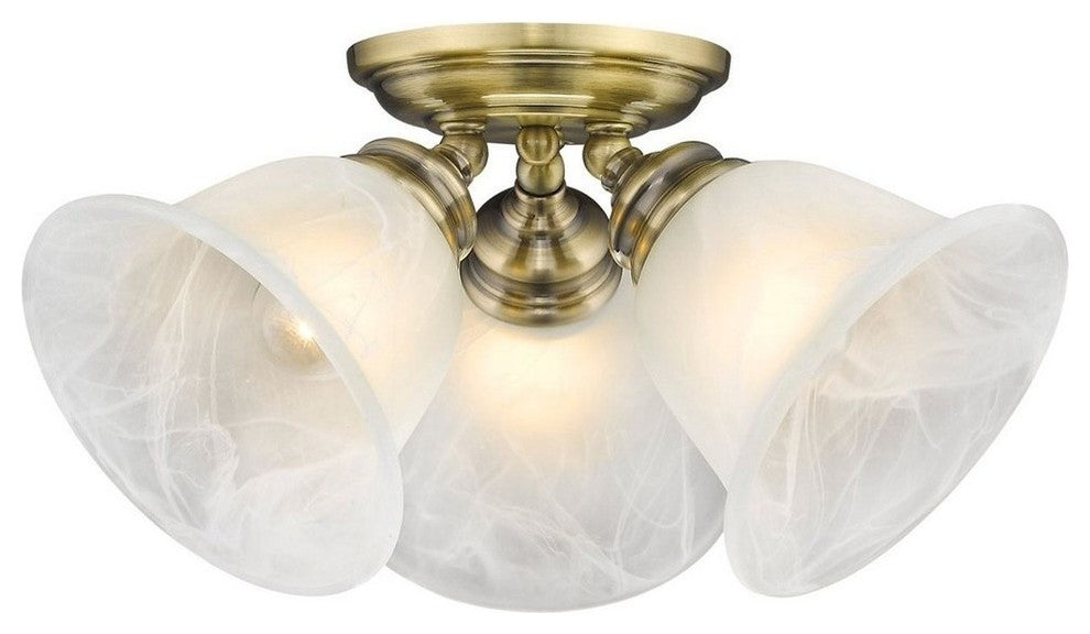 Essex Ceiling Mount, Antique Brass