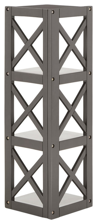 Jameson X-Frame 3-Shelf Bookcase, Grey