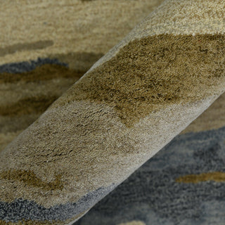 Abstract Gunter Area Rug, Water Blue, 9' x 13', Abstract