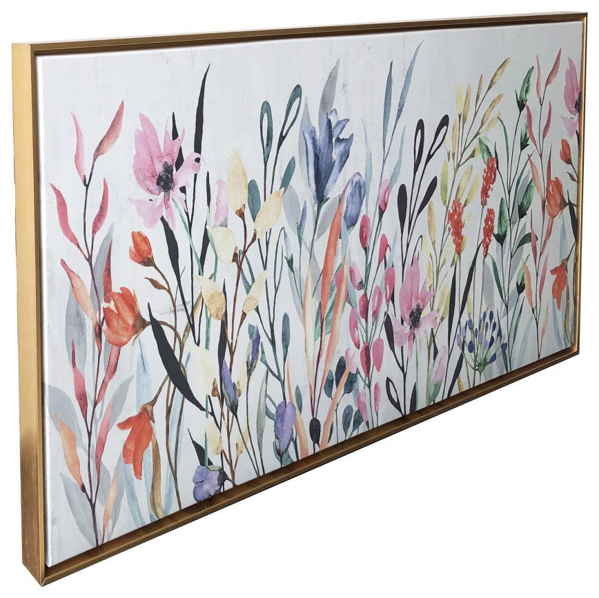 Rainbow of Wildflowers Framed Giclee Wall Art