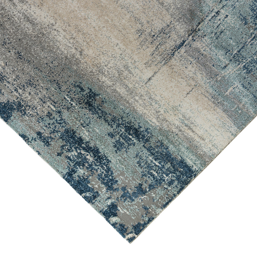 Yasmin Bern Area Rug, Blue, 9' x 13', Abstract