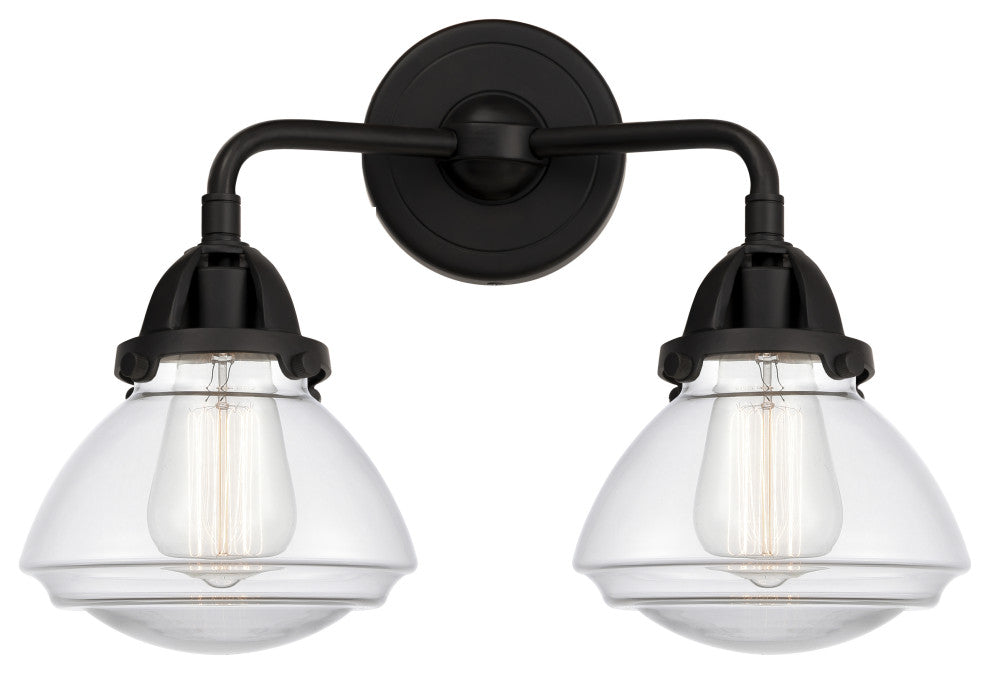 Innovations 288-2W-BK-G322-LED 2-Light Bath Vanity Light, Matte Black