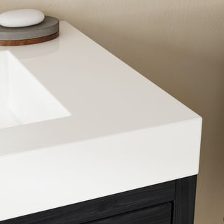 Boutique Bath Vanity, Black, 30", Single Sink, Freestanding