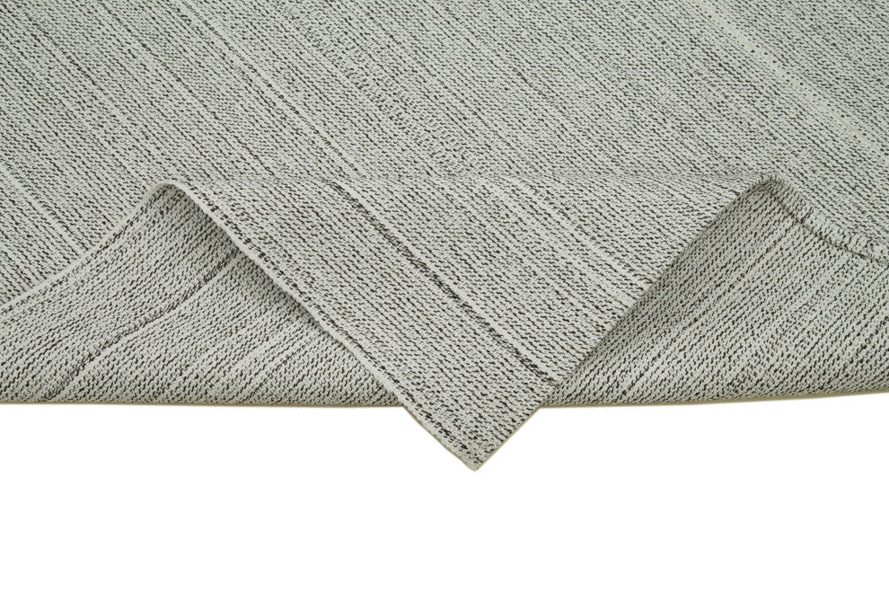 Rug N Carpet - Handmade Turkish 6' 8'' x 11' 11'' Modern Design Wool Kilim Rug