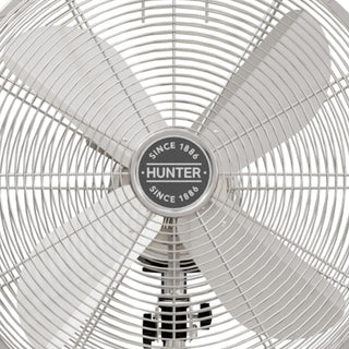 Hunter Classic Brushed Nickel 4-Blade Oscillating 3-speed Standing Fan