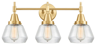 Innovations 447-3W-SG-G172 3-Light Bath Vanity Light, Satin Gold
