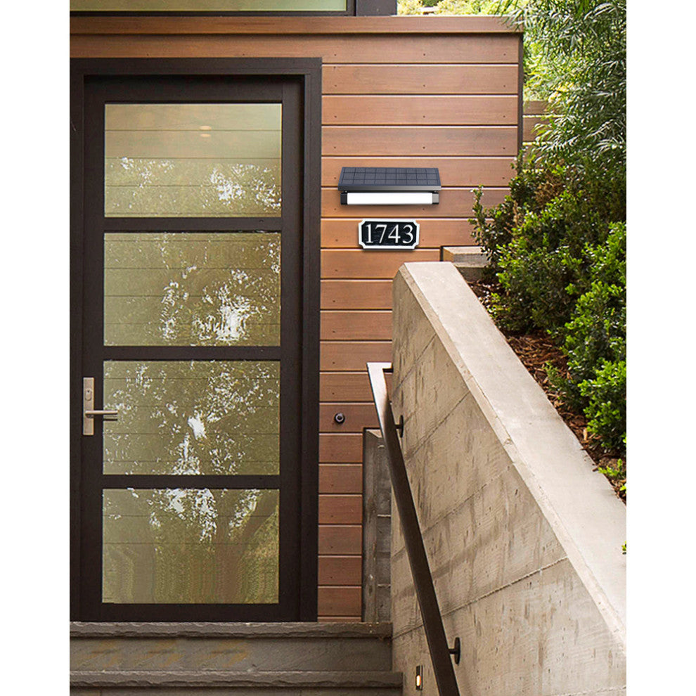 Solar SMART Sensing Self-Contained Selectable LED Color Flood Pathway Wall Light