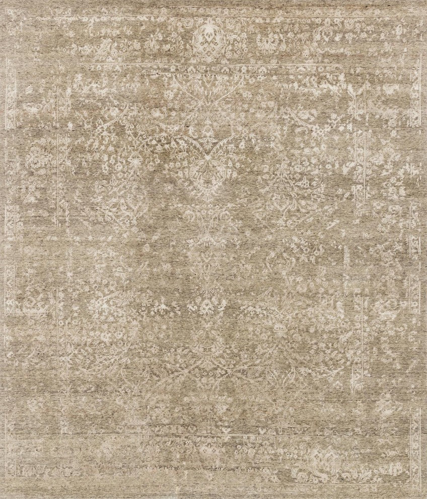 Stone Pewter Hand Knotted Pearl Area Rug by Loloi, 2''0"x3''0"
