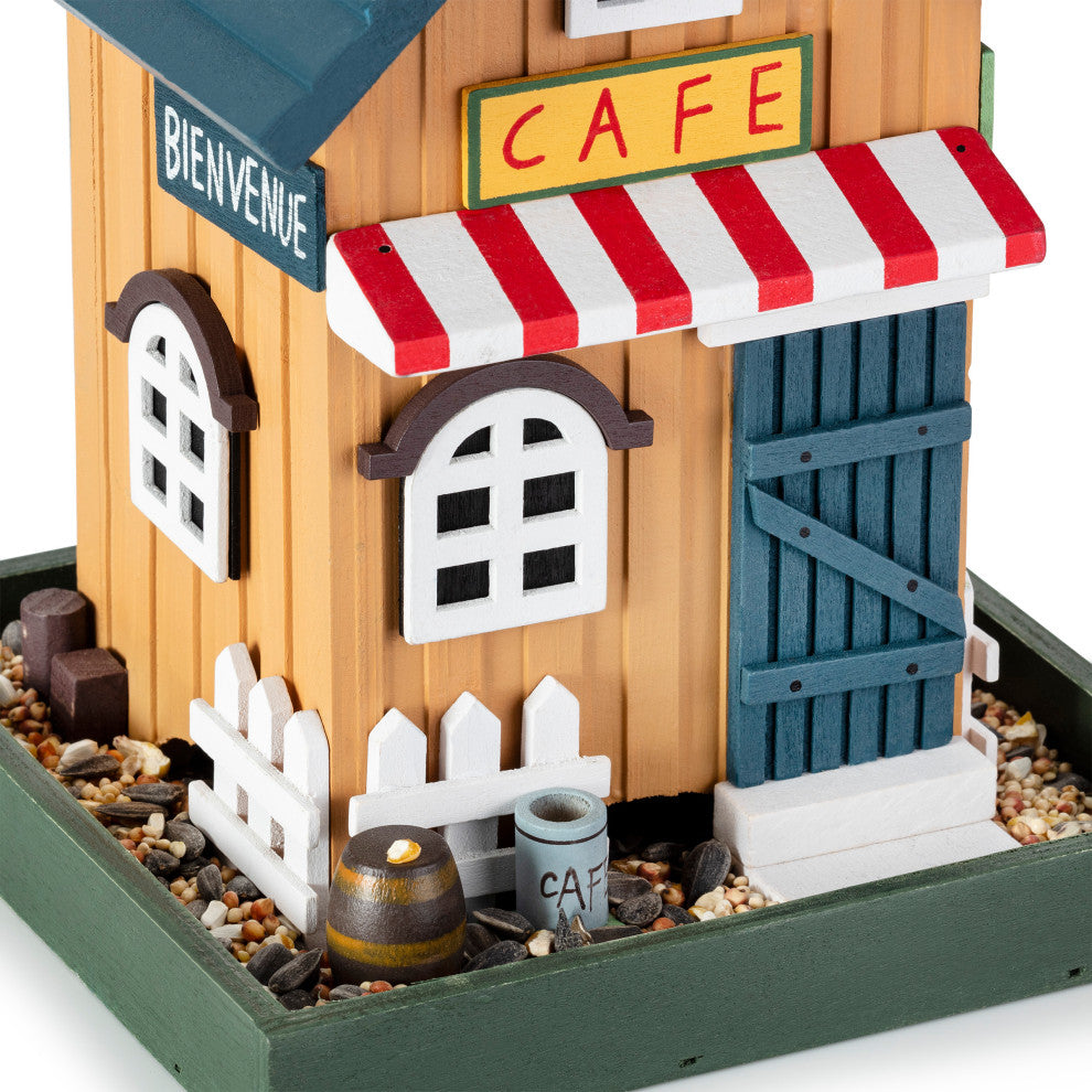 Alpine Hanging Cafe Bird Feeder, 9"