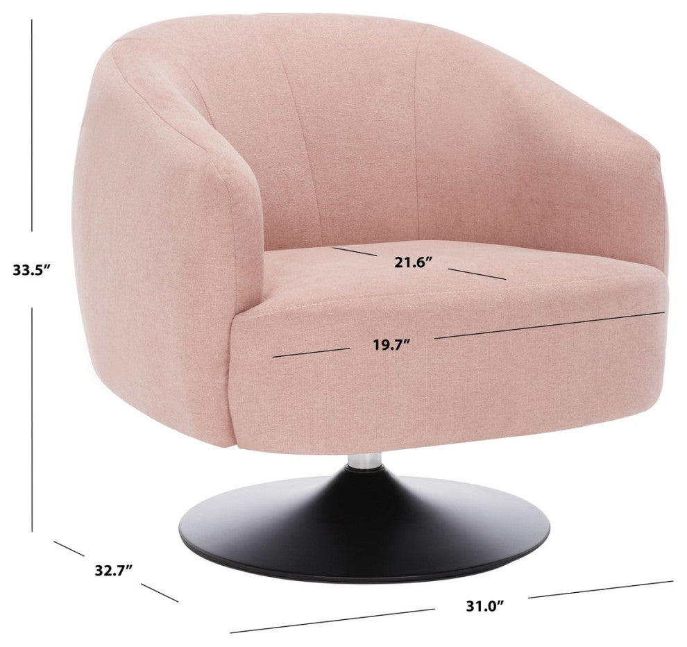 Safavieh Ezro Upholstered Accent Chair, Blush