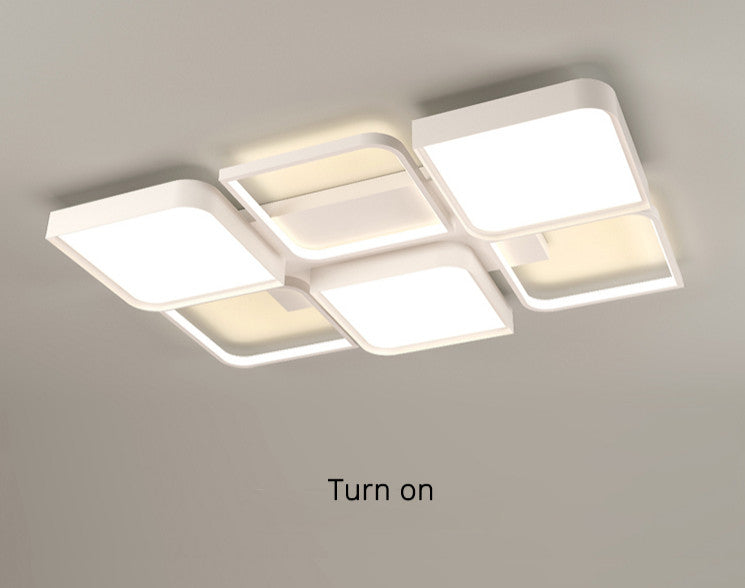 Mesen | Modern Minimalist LED Ceiling Light, White, L35.4xw23.6xh2.4"