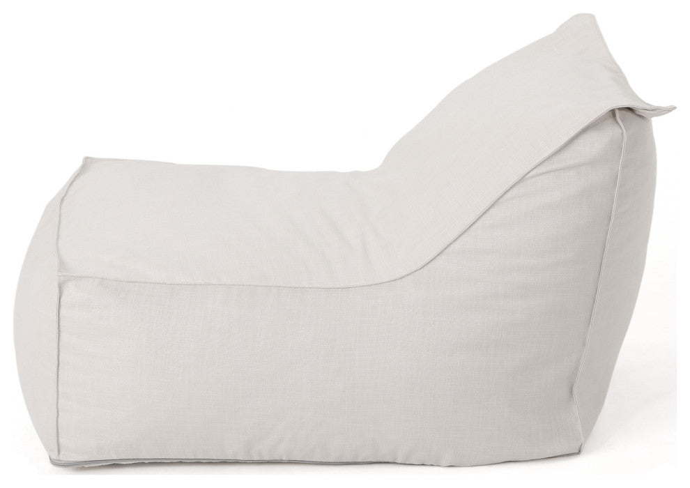 3 Ft Water Resistant Fabric Bean Bag Chair, Khaki