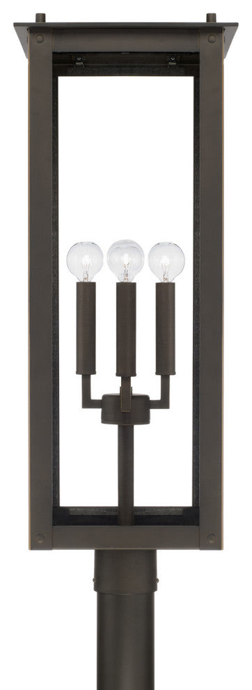 Capital Lighting 934643 Hunt 4 Light 29" Tall Post Light - Black