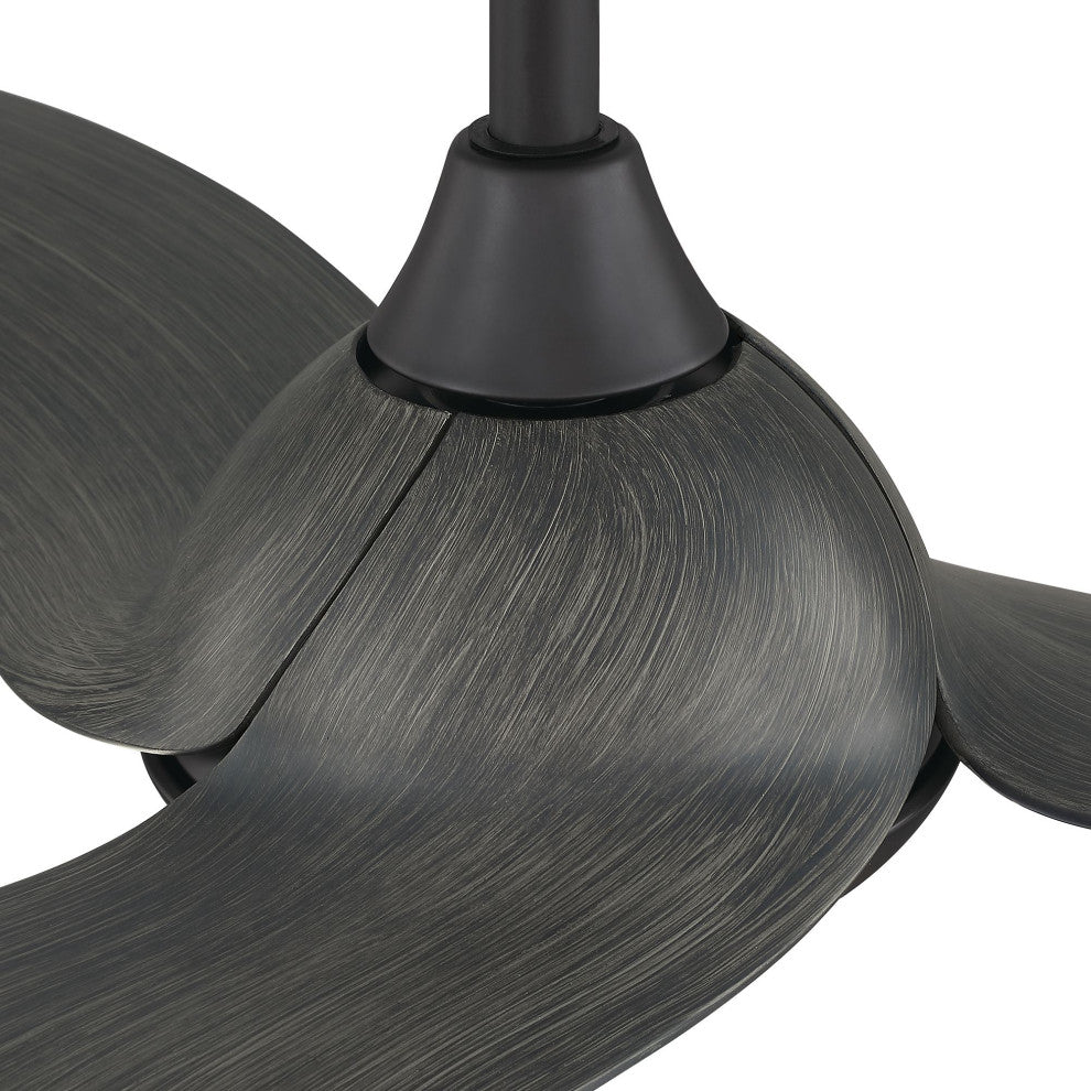 52 in Modern LED Ceiling Fan in Dark Bronze