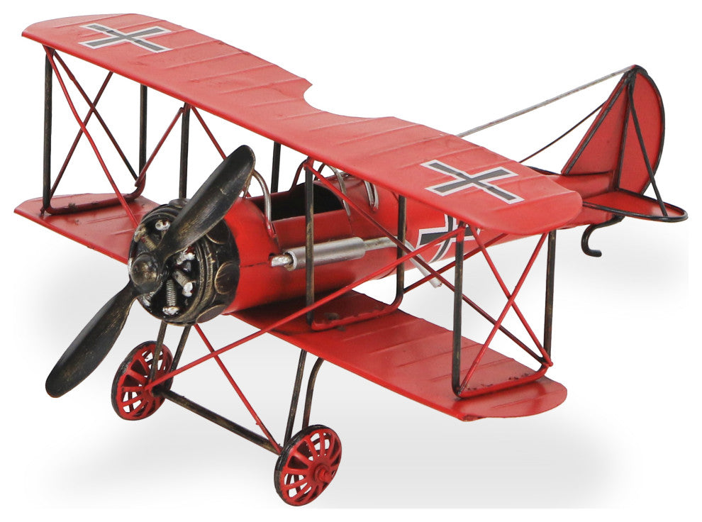 Mini World War 1 Plane, Red