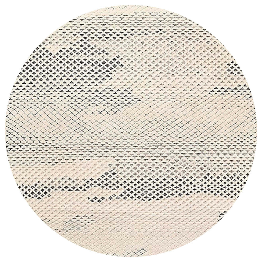 Ahgly Company Indoor Round Mid-Century Modern Area Rugs, 3' Round