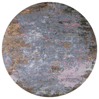 Ahgly Company Indoor Round Mid-Century Modern Area Rugs, 7' Round