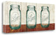 "Flea Market Mason Jars Panel II Table" By Wild Apple, Gallery Wrap Canvas