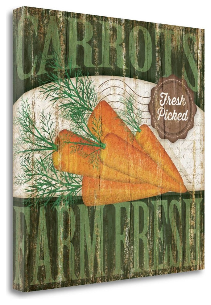 "Carrotts" By Jennifer Pugh, Giclee Print on Gallery Wrap Canvas, Ready to Hang