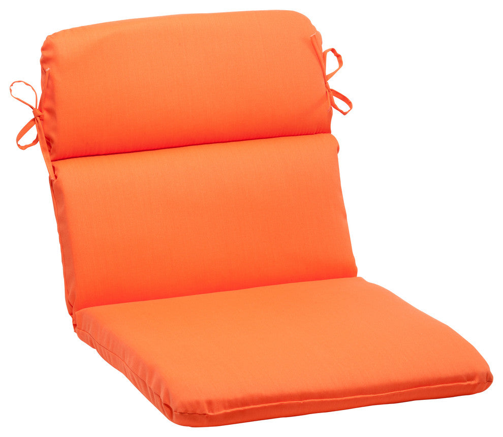 Sundeck Orange Rounded Corners Chair Cushion
