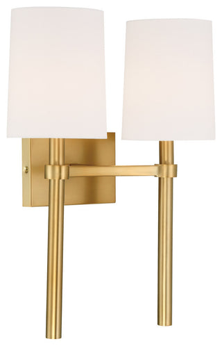 Bromley 2 Light Vibrant Gold Wall Mount