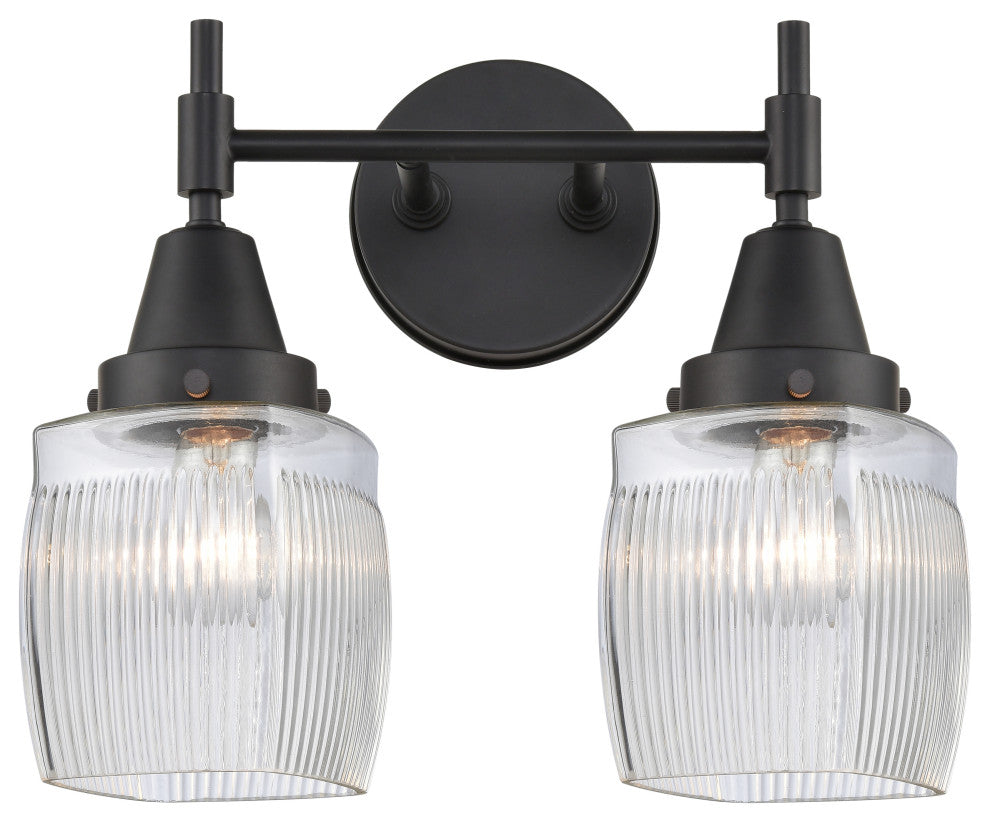 INNOVATIONS LIGHTING 447-2W-BK-G302-LED Caden 2 Light 17 inch Bath Vanity Light