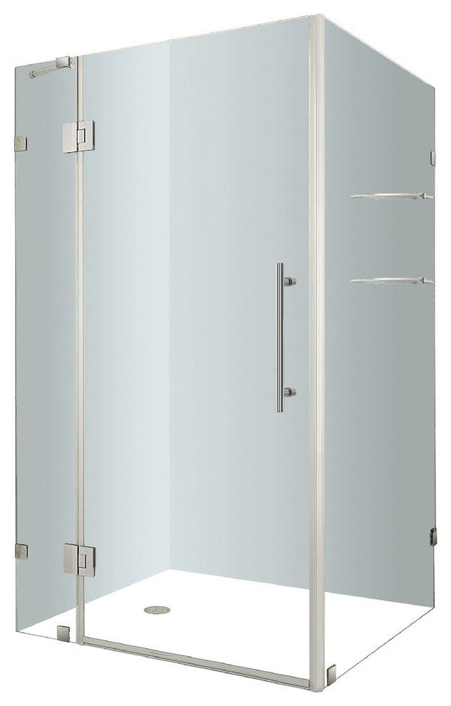 Aston AvaluxGS 40"x32"x72" Completely Frameless Shower Enclosure, Stainless