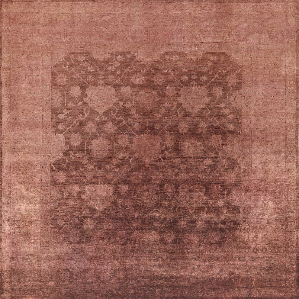 Ahgly Company Indoor Square Mid-Century Modern Area Rugs, 4' Square