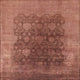 Ahgly Company Indoor Square Mid-Century Modern Area Rugs, 4' Square