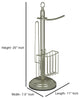 nu steel Chrome Toilet Tissue Holder With Storage