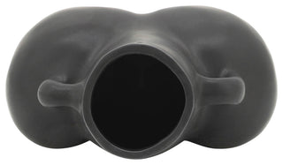 Ceramic 6" Half Body Vase, Black