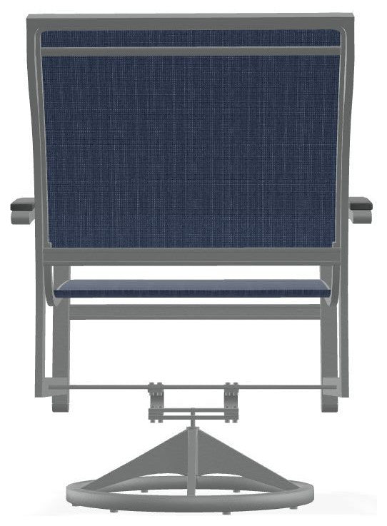 Bazza Sling Outdoor Swivel Rocker, Mavi/Graphite