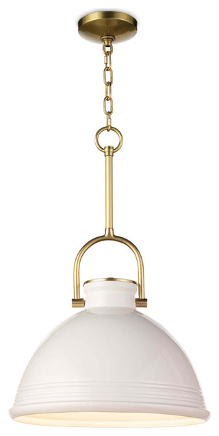 Eloise Ceramic Pendant, White