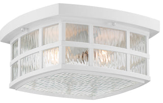 Stonington 2-Light Outdoor Lantern, White Lustre