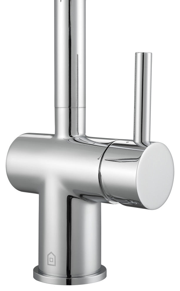 Aria Single Hole Single Handle Bathroom Faucet, Chrome