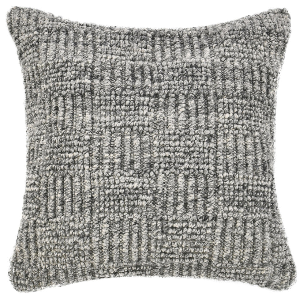 Shades Recycled Fabric Fabric Throw Pillow by Kosas Home, Gray, 22x22