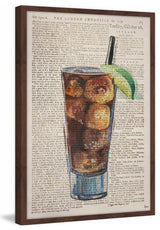 "Rum & Coke II" Framed Painting Print, 24"x36"