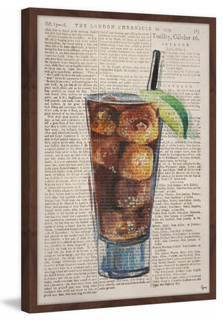 "Rum & Coke II" Framed Painting Print, 24"x36"